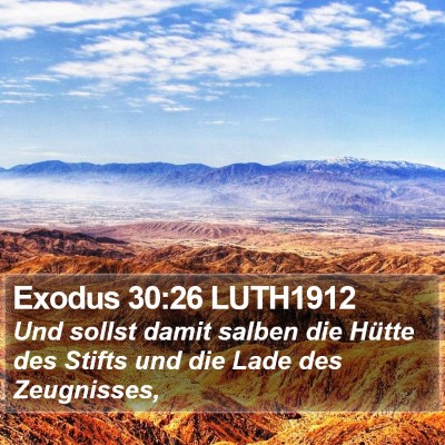 Exodus 30:26 LUTH1912 Bible Verse Image