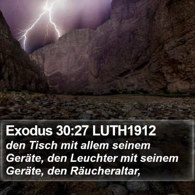 Exodus 30:27 LUTH1912 Bible Verse Image