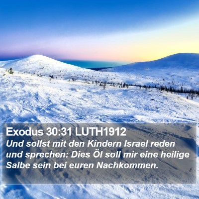 Exodus 30:31 LUTH1912 Bible Verse Image