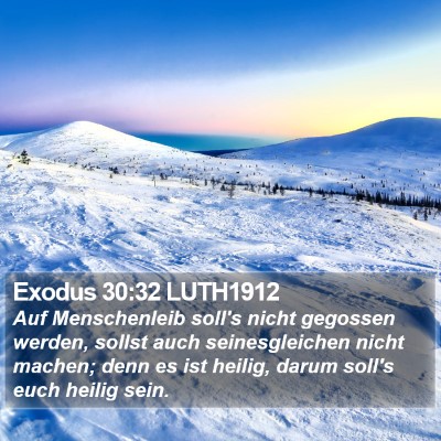 Exodus 30:32 LUTH1912 Bible Verse Image