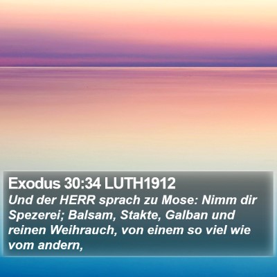 Exodus 30:34 LUTH1912 Bible Verse Image
