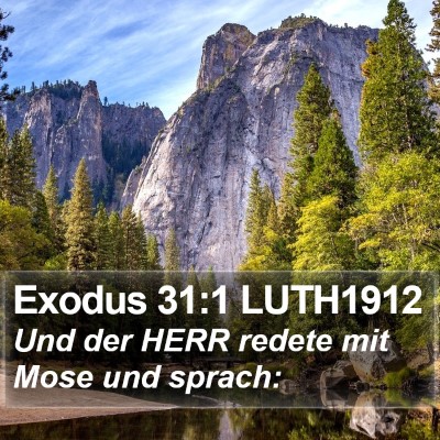 Exodus 31:1 LUTH1912 Bible Verse Image