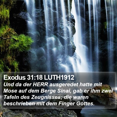 Exodus 31:18 LUTH1912 Bible Verse Image
