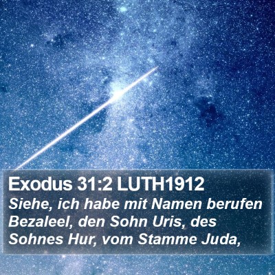 Exodus 31:2 LUTH1912 Bible Verse Image