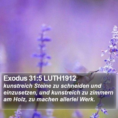 Exodus 31:5 LUTH1912 Bible Verse Image