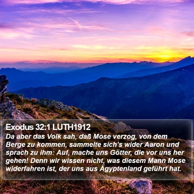 Exodus 32:1 LUTH1912 Bible Verse Image