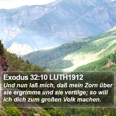 Exodus 32:10 LUTH1912 Bible Verse Image