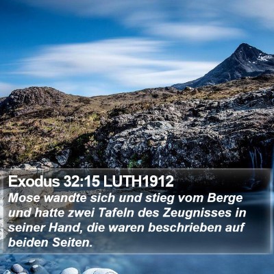 Exodus 32:15 LUTH1912 Bible Verse Image