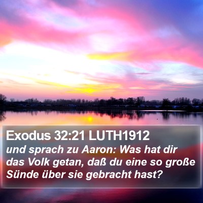 Exodus 32:21 LUTH1912 Bible Verse Image