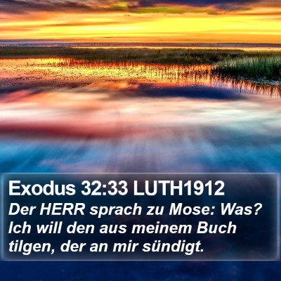 Exodus 32:33 LUTH1912 Bible Verse Image