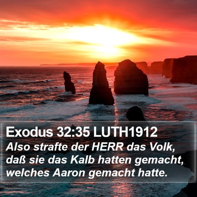 Exodus 32:35 LUTH1912 Bible Verse Image