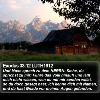 Exodus 33:12 LUTH1912 Bible Verse Image