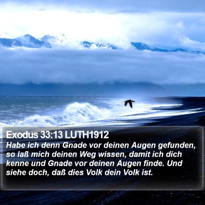 Exodus 33:13 LUTH1912 Bible Verse Image