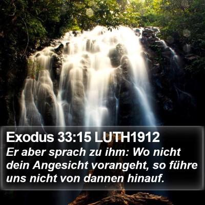 Exodus 33:15 LUTH1912 Bible Verse Image