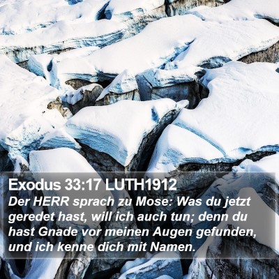 Exodus 33:17 LUTH1912 Bible Verse Image