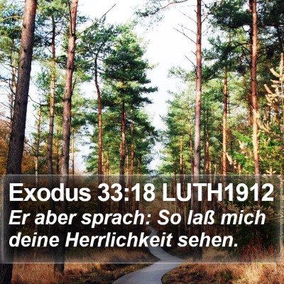 Exodus 33:18 LUTH1912 Bible Verse Image