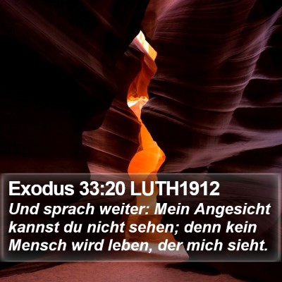 Exodus 33:20 LUTH1912 Bible Verse Image