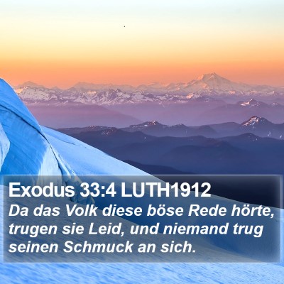 Exodus 33:4 LUTH1912 Bible Verse Image