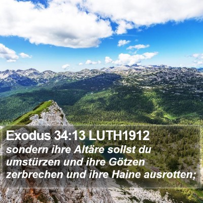 Exodus 34:13 LUTH1912 Bible Verse Image