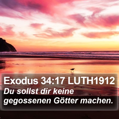 Exodus 34:17 LUTH1912 Bible Verse Image