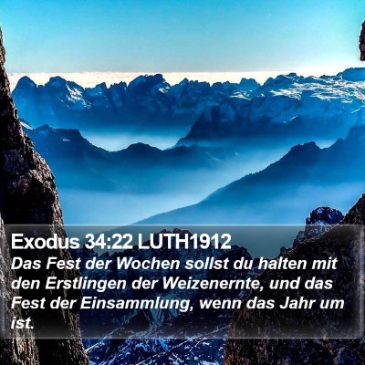 Exodus 34:22 LUTH1912 Bible Verse Image