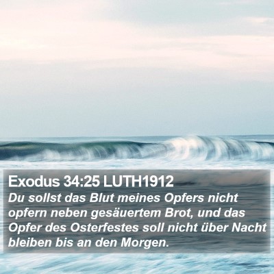 Exodus 34:25 LUTH1912 Bible Verse Image