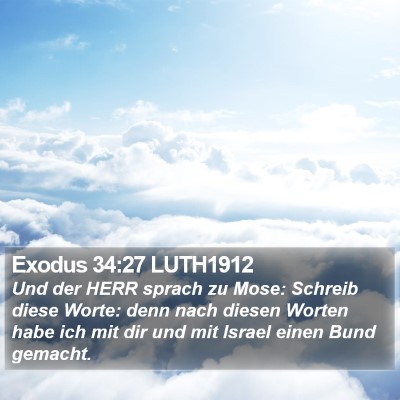 Exodus 34:27 LUTH1912 Bible Verse Image