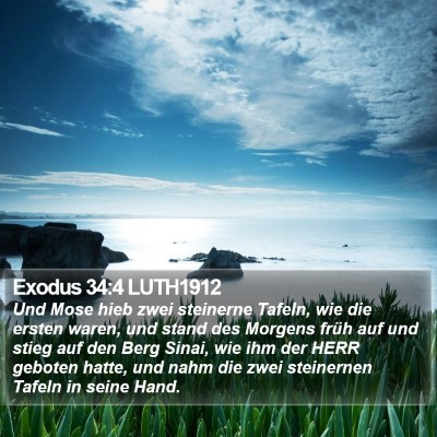 Exodus 34:4 LUTH1912 Bible Verse Image