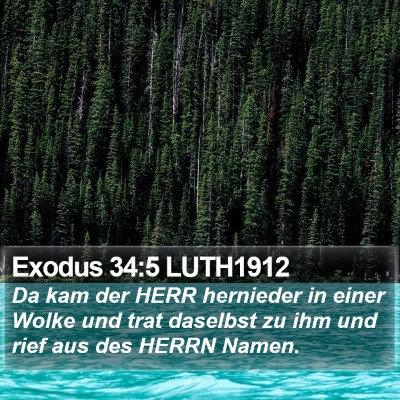 Exodus 34:5 LUTH1912 Bible Verse Image