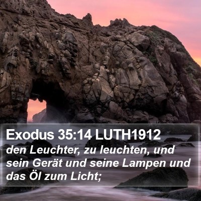 Exodus 35:14 LUTH1912 Bible Verse Image