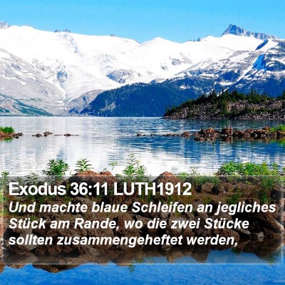 Exodus 36:11 LUTH1912 Bible Verse Image