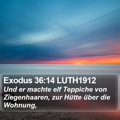 Exodus 36:14 LUTH1912 Bible Verse Image