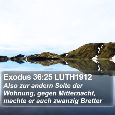 Exodus 36:25 LUTH1912 Bible Verse Image