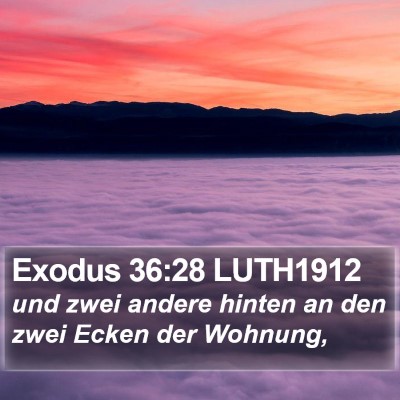 Exodus 36:28 LUTH1912 Bible Verse Image