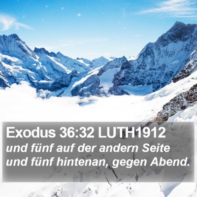 Exodus 36:32 LUTH1912 Bible Verse Image
