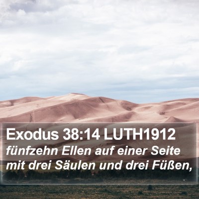 Exodus 38:14 LUTH1912 Bible Verse Image