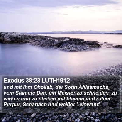 Exodus 38:23 LUTH1912 Bible Verse Image