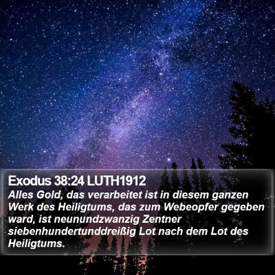 Exodus 38:24 LUTH1912 Bible Verse Image