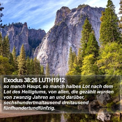 Exodus 38:26 LUTH1912 Bible Verse Image