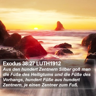 Exodus 38:27 LUTH1912 Bible Verse Image