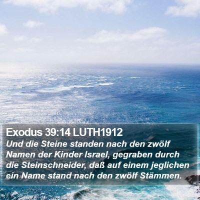 Exodus 39:14 LUTH1912 Bible Verse Image