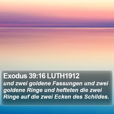 Exodus 39:16 LUTH1912 Bible Verse Image
