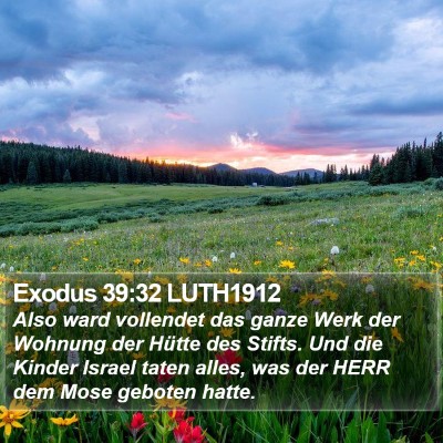 Exodus 39:32 LUTH1912 Bible Verse Image