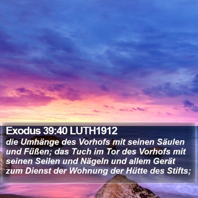 Exodus 39:40 LUTH1912 Bible Verse Image