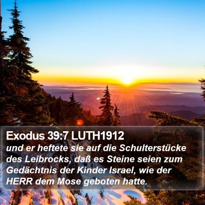 Exodus 39:7 LUTH1912 Bible Verse Image
