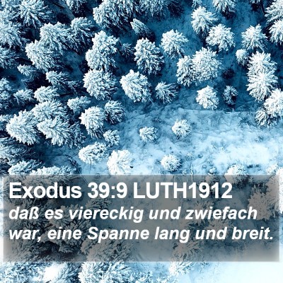 Exodus 39:9 LUTH1912 Bible Verse Image