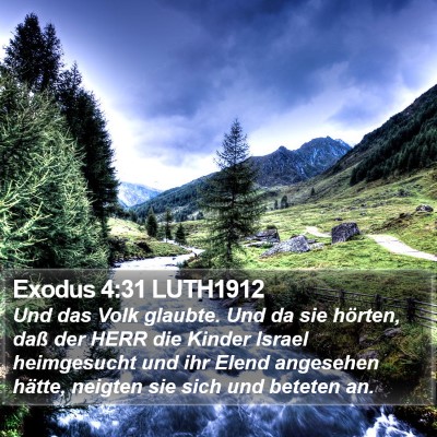 Exodus 4:31 LUTH1912 Bible Verse Image
