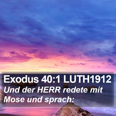 Exodus 40:1 LUTH1912 Bible Verse Image