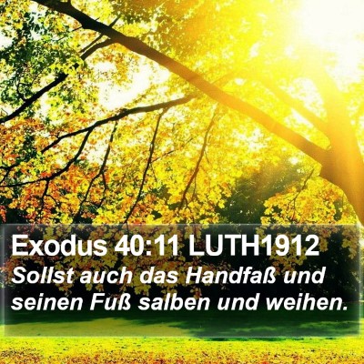 Exodus 40:11 LUTH1912 Bible Verse Image