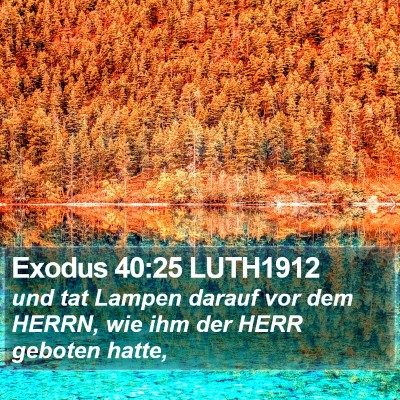 Exodus 40:25 LUTH1912 Bible Verse Image